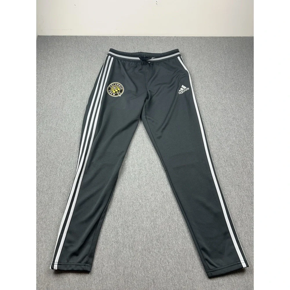 Adidas Columbus Crew SC Pants‎ Mens Medium Climacool MLS Ankle Zip Soccer Gray
